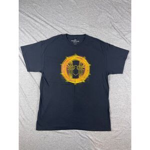 Marvel Spider-Man: No Way Home Gold Spider Graphic Unisex T-Shirt Black Sz Large